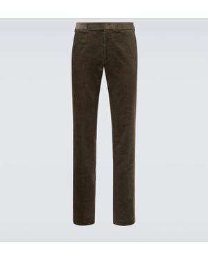 Ralph Lauren Cotton Corduroy Slim Pants - Grey