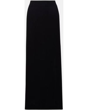 TOTEME Side-Slit Crepe Maxi Skirt - Black