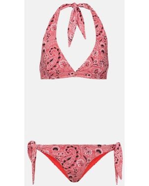 Etro Paisley Printed Bikini - Red