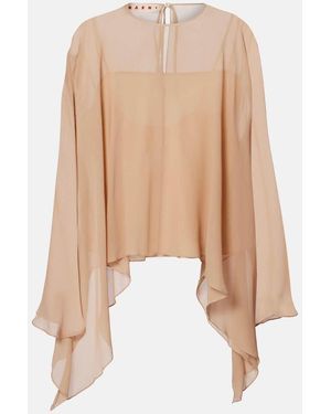 Marni Silk Top - Natural