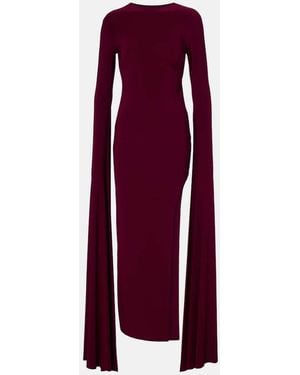 Norma Kamali Side-Slit Gown - Purple