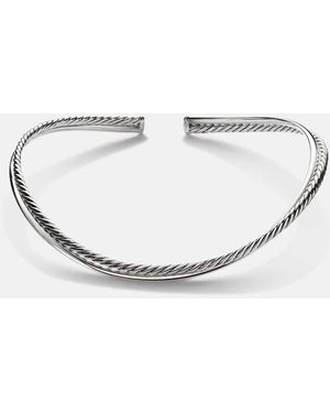 David Yurman Bold Crossover Sterling Choker - White