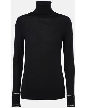 Chloé Cropped Wool Sweater - Black