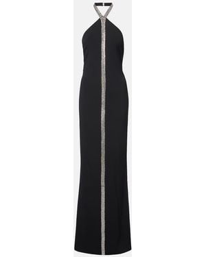 ‎Taller Marmo Acropoli Swarovski-Embellished Gown - Black