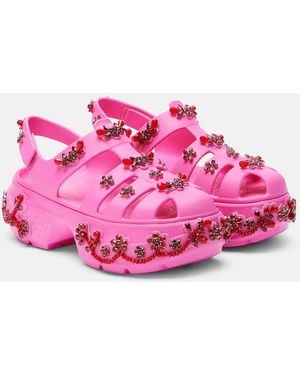 Simone Rocha X Crocs Stomp Fisherman Platform Sandals - Pink