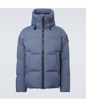 Canada Goose Label Crofton Down Jacket - Blue