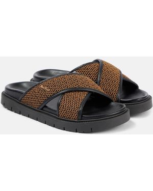 【送料&関税込】Max Mara Slides With Logo Max Mara Flat sandals for Women | Online Sale up to 70% off