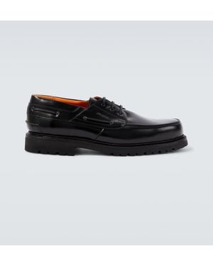 Junya Watanabe X Heinrich Dinkelacker Leather Boat Shoes - Black