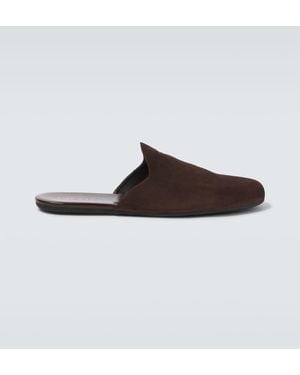 Prada Suede Mules - Brown