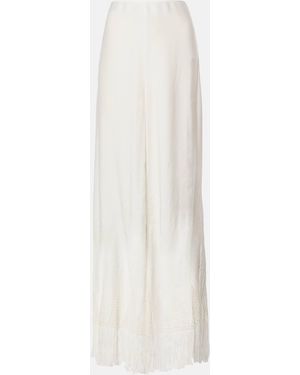 Stella McCartney Fringed Wide-Leg Pants - White