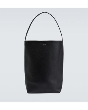 The Row N/s Park Large Leather Tote Bag - Black