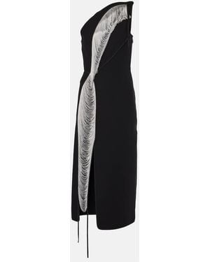 Maticevski Fringed Midi Dress - Black