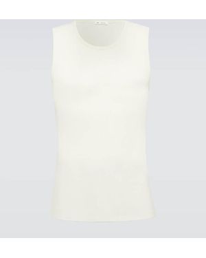 Ami Paris Jersey Tank Top - White