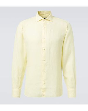 Thom Sweeney Linen Shirt - Yellow