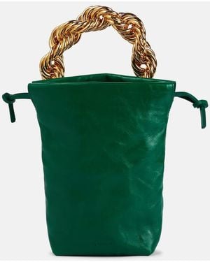 Jil Sander Small Leather Tote Bag - Green
