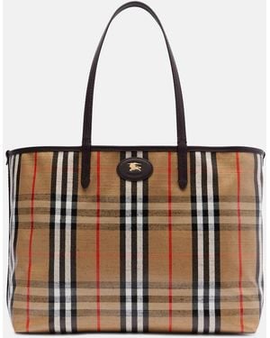Burberry Highlands Medium Jacquard Tote Bag - Brown