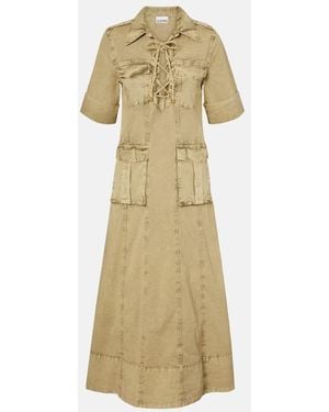 Ganni Denim Maxi Dress - Natural