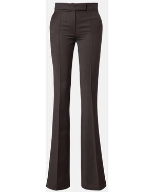 Alex Perry High-Rise Flared Pants - Black