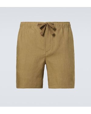 Orlebar Brown Alex Linen Bermuda Shorts - Natural