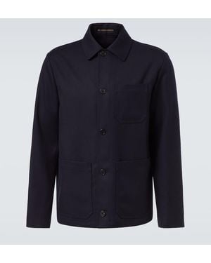 Slowear Virgin Wool Field Jacket - Blue