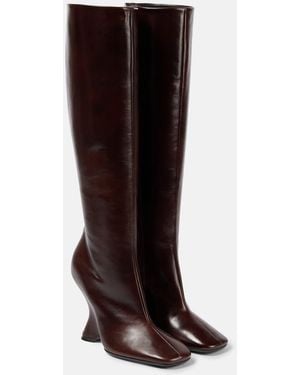Dries Van Noten Glove 105 Leather Ankle Boots - Brown