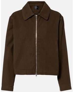 Leset Chloe Cotton Canvas Jacket - Brown