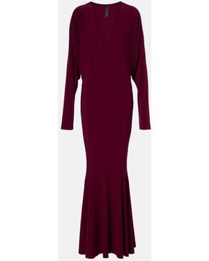 Norma Kamali Flared Gown - Purple