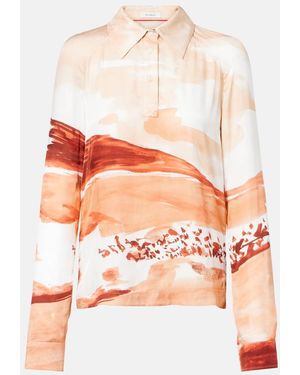 JW Anderson Printed Polo Shirt - Orange