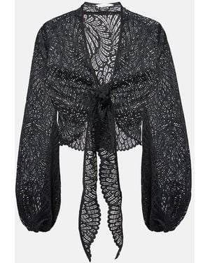 Alexandra Miro Tabitha Lace Top - Black