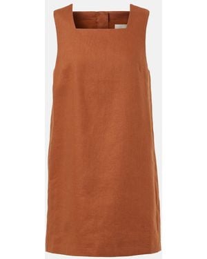 Posse Rio Linen Shift Dress - Brown