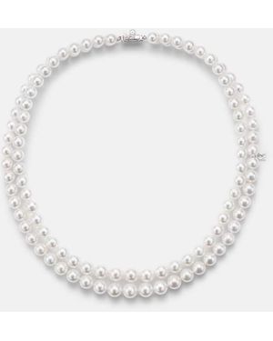 Mikimoto 18Kt Necklace With Pearls - White