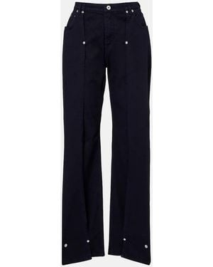 Jean Paul Gaultier Low-Rise Wide-Leg Jeans - Blue