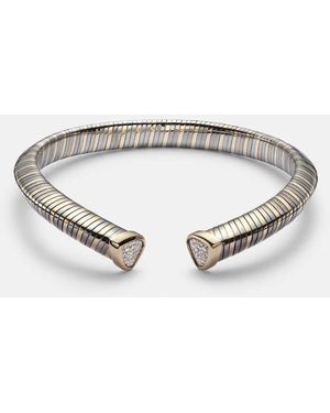 Marina B Trisola 18Kt Necklace With Diamonds - Metallic