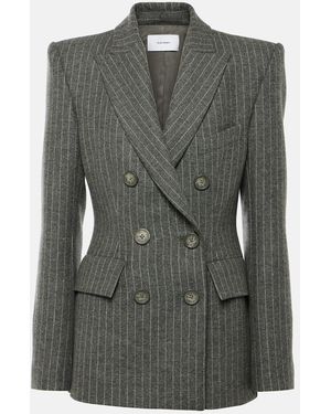Alex Perry Pinstripe Blazer - Green