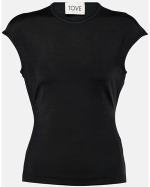 TOVE Deca Jersey Top - Black