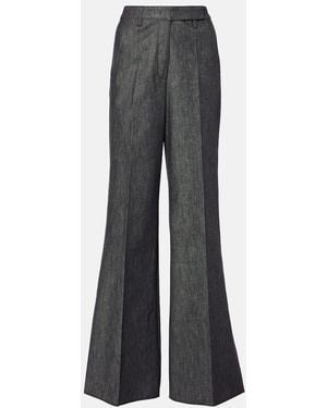 Dorothee Schumacher Pure Love High-Rise Wide-Leg Jeans - Grey