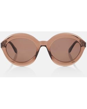 Alaïa Round Sunglasses - Brown