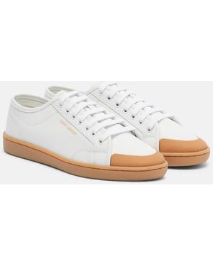 Saint Laurent Gym Leather Sneakers - White