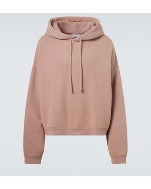 Acne Studios Logo Cotton Hoodie - Pink