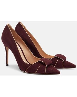Gianvito Rossi Suede Pumps - Purple