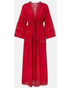 Melissa Odabash Tallulah Embroidered Cotton Kaftan
