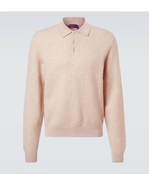 Ralph Lauren Cashmere Polo Sweater - Pink