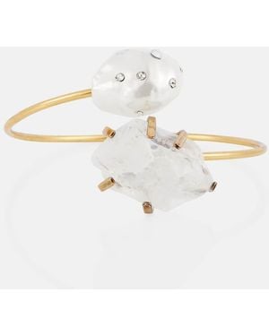 Erdem Pearl-Plated Brass Bracelet - White