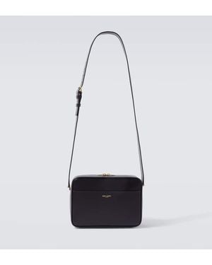 Saint Laurent Paris Leather Camera Case - White