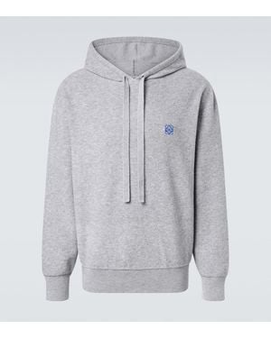 Loewe Anagram Wool Hoodie - Grey