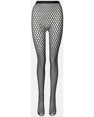 Wardrobe NYC X Rhw Web Wool-Blend Tights - Black