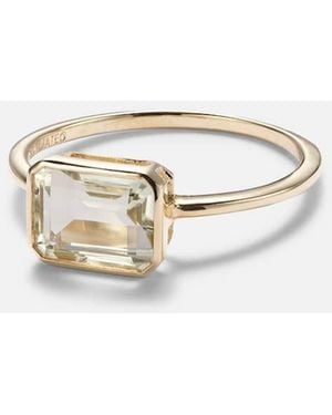 Mateo 14Kt Ring With Amethyst - White