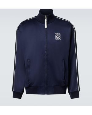 Loewe Anagram Jersey Track Jacket - Blue