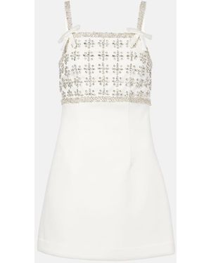 Rebecca Vallance Lia Embellished Minidress - White