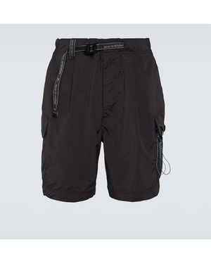 and wander Oversized Cargo Shorts - Black